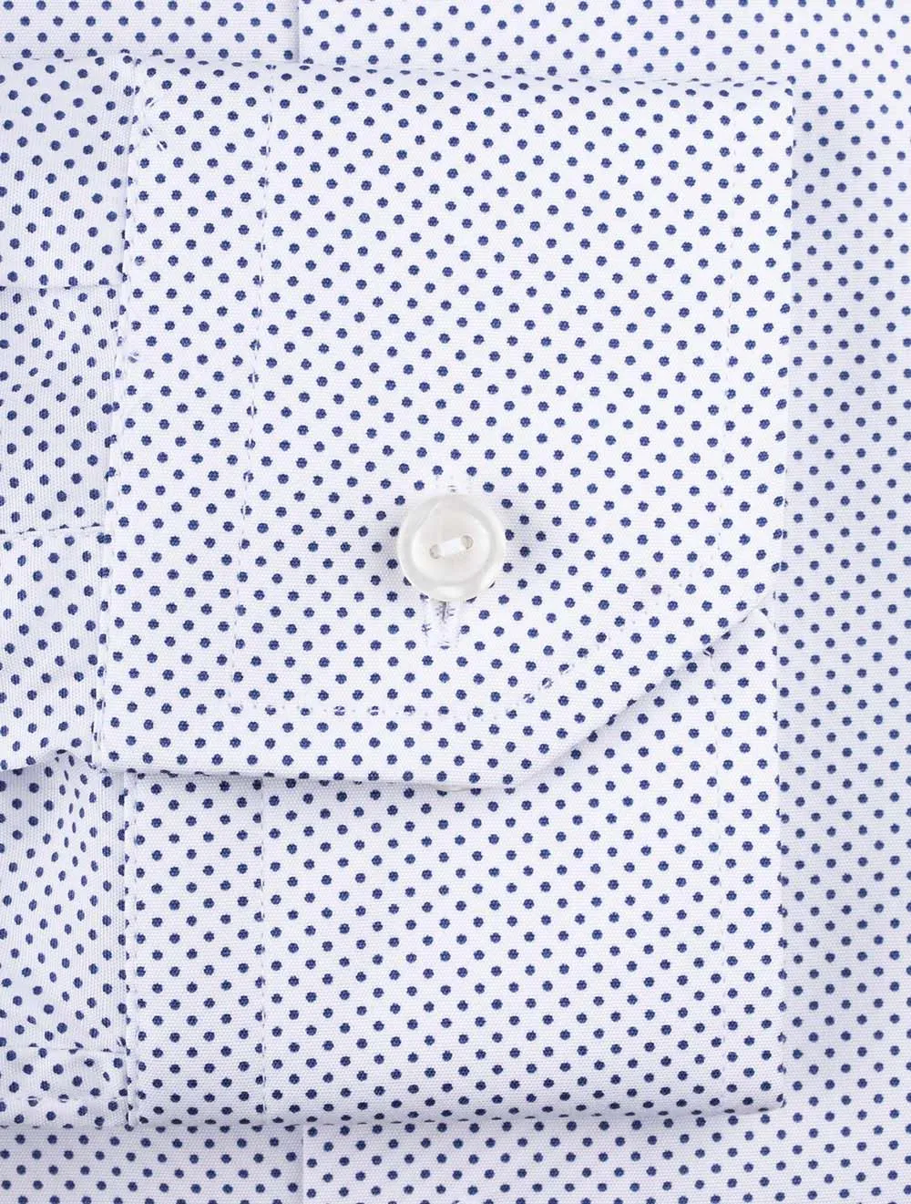Slim Polka Dot Shirt White