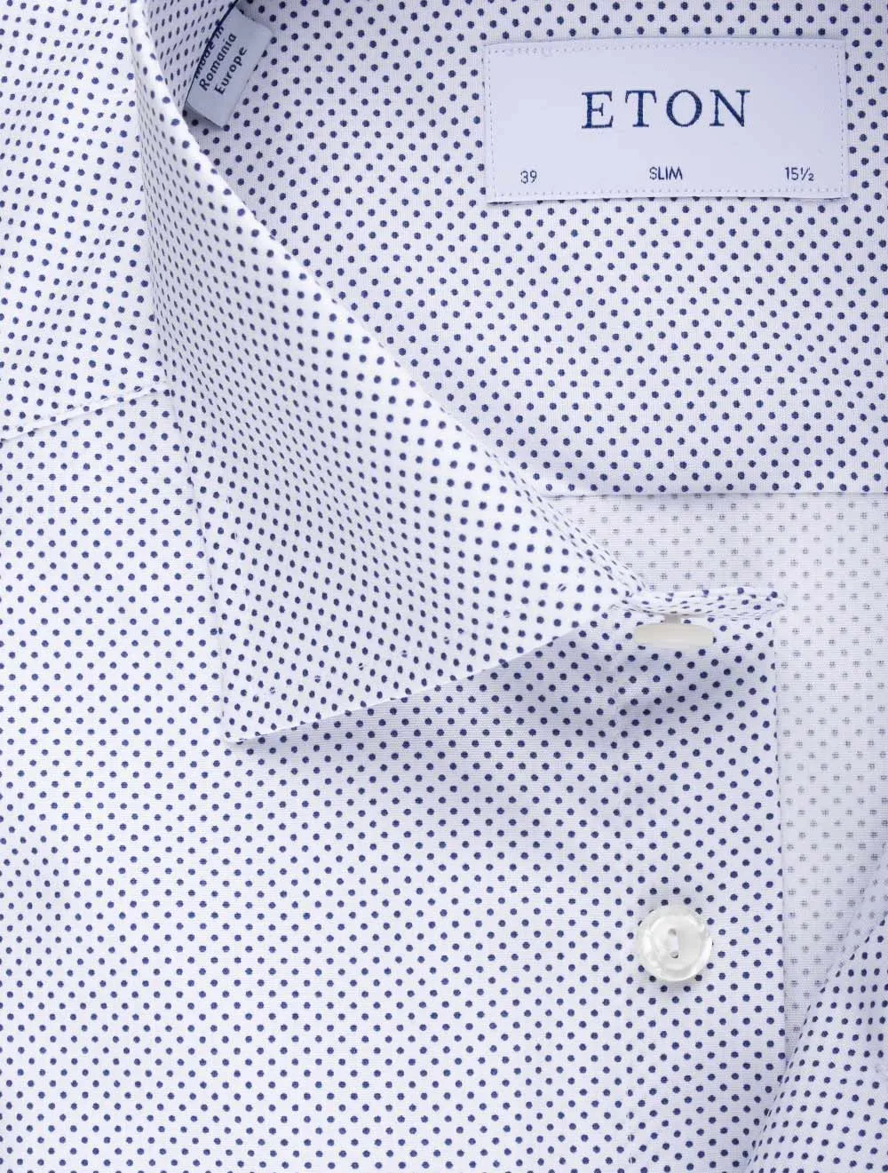 Slim Polka Dot Shirt White