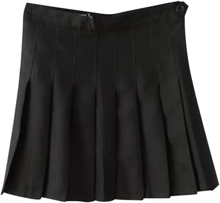 Spring Dresses for Women Midi Skirts for Women,Women's Basic Versatile Stretchy Flared Casual Mini Skirt High