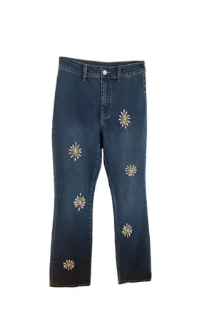Sun Pearl Embellished Jean