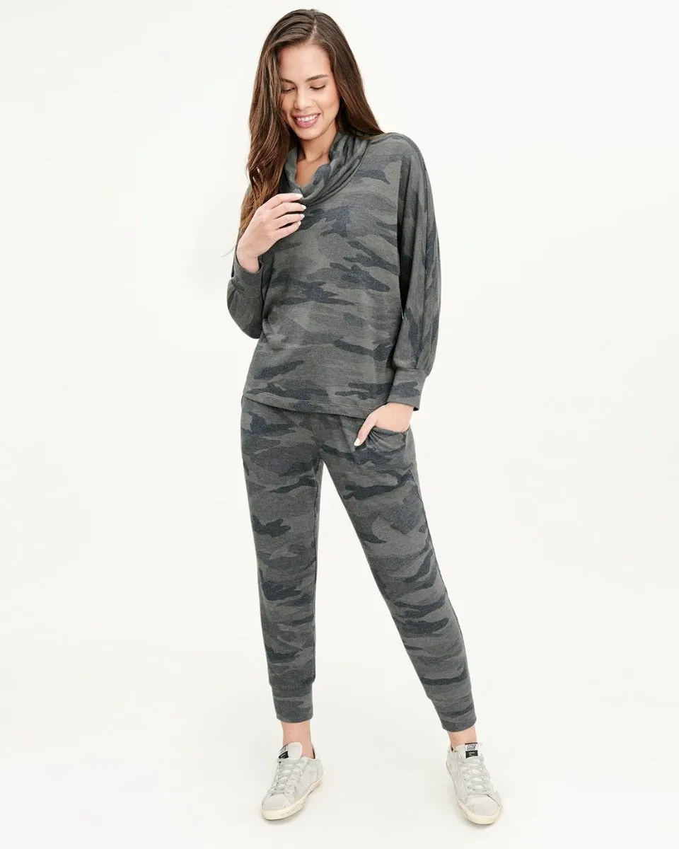 Supersoft Camo Cowl Pullover