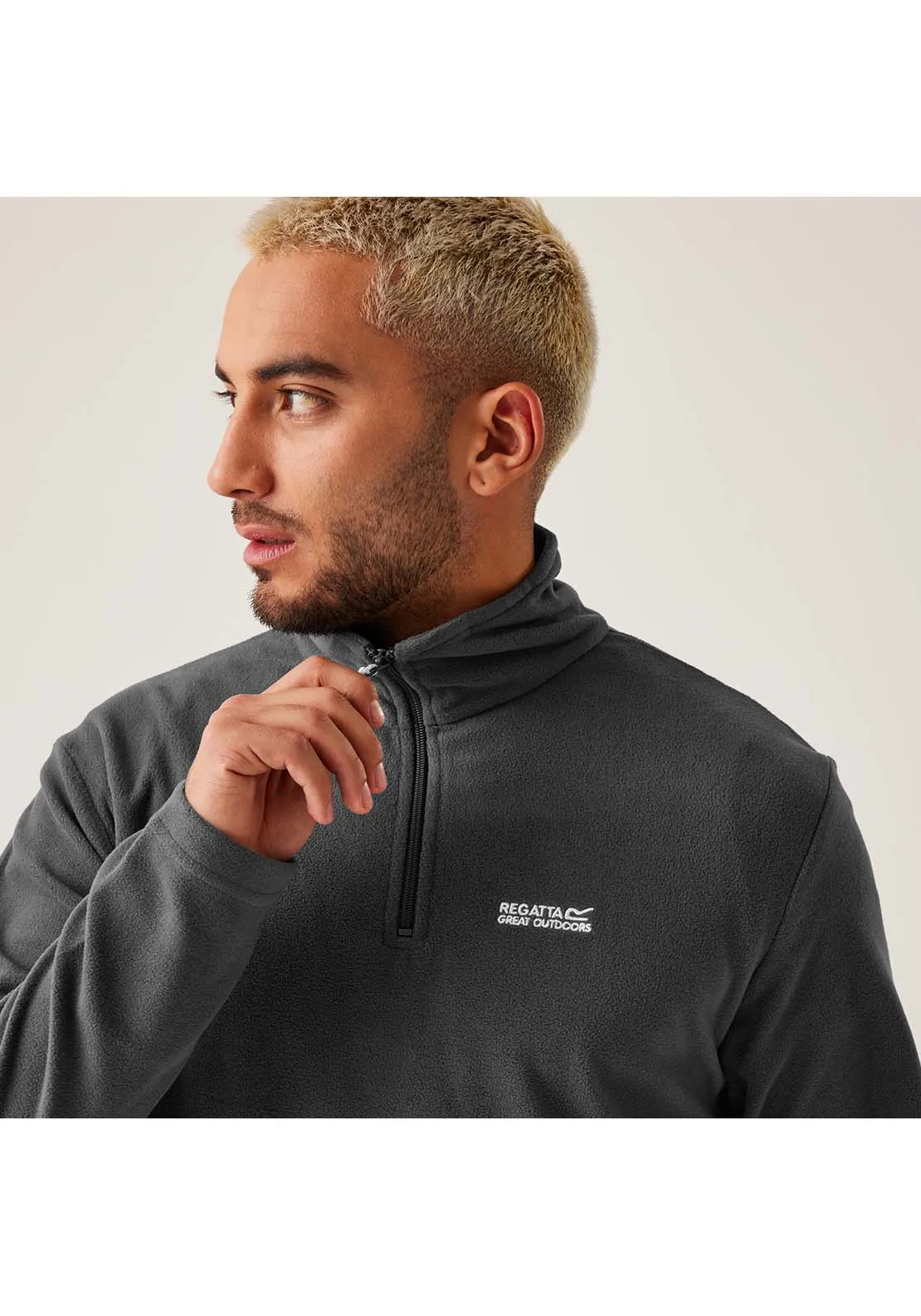 Thompson 1/4 Zip Fleece - Iron