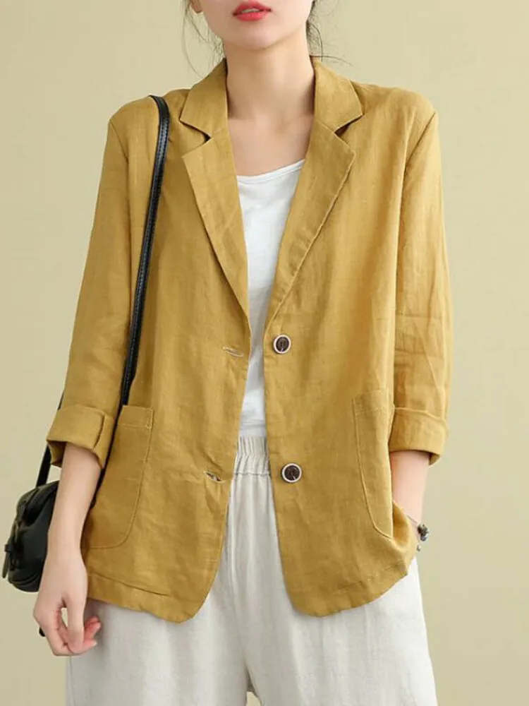 Toni - Casual, losse blazer met lange mouwen 2024