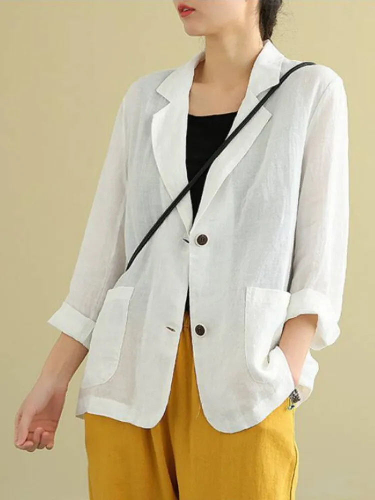 Toni - Casual, losse blazer met lange mouwen 2024