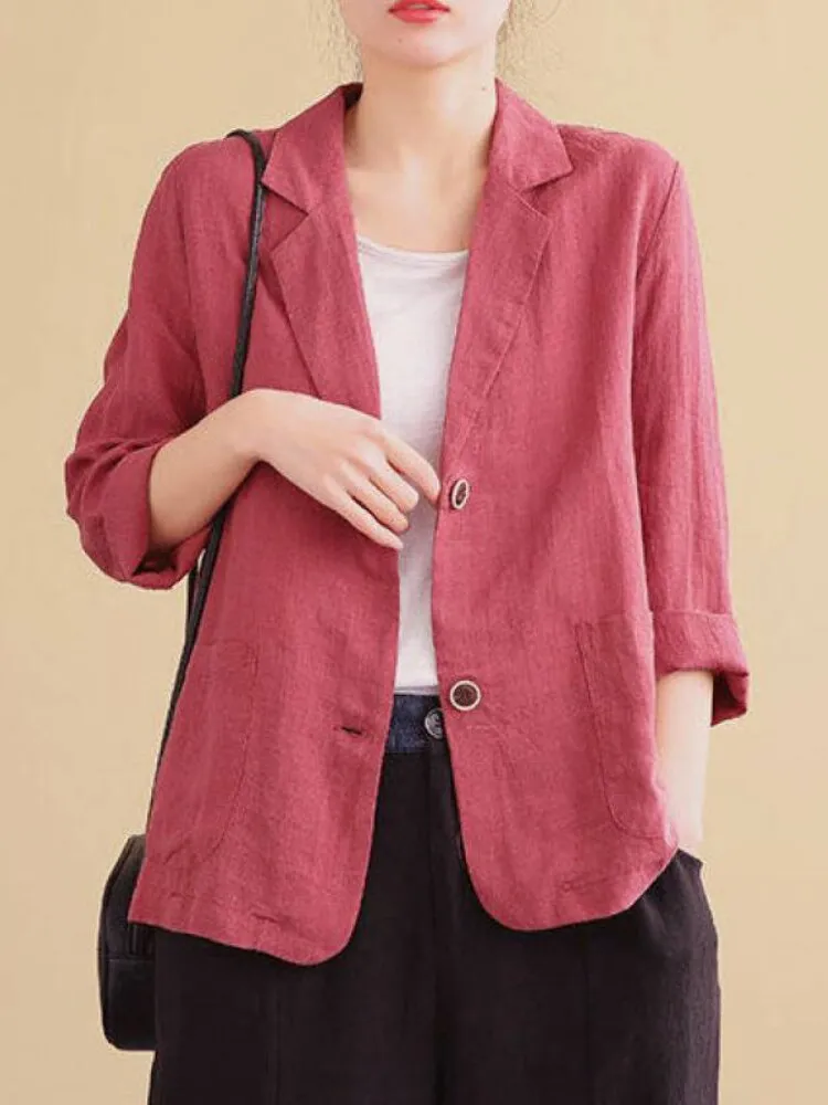 Toni - Casual, losse blazer met lange mouwen 2024
