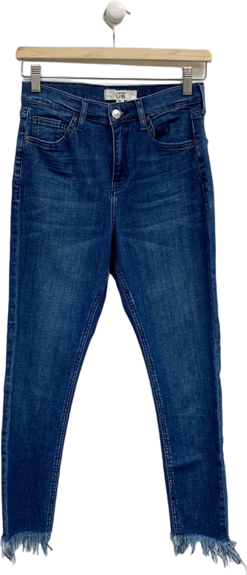 Topshop Blue Moto Jeans W26 L30