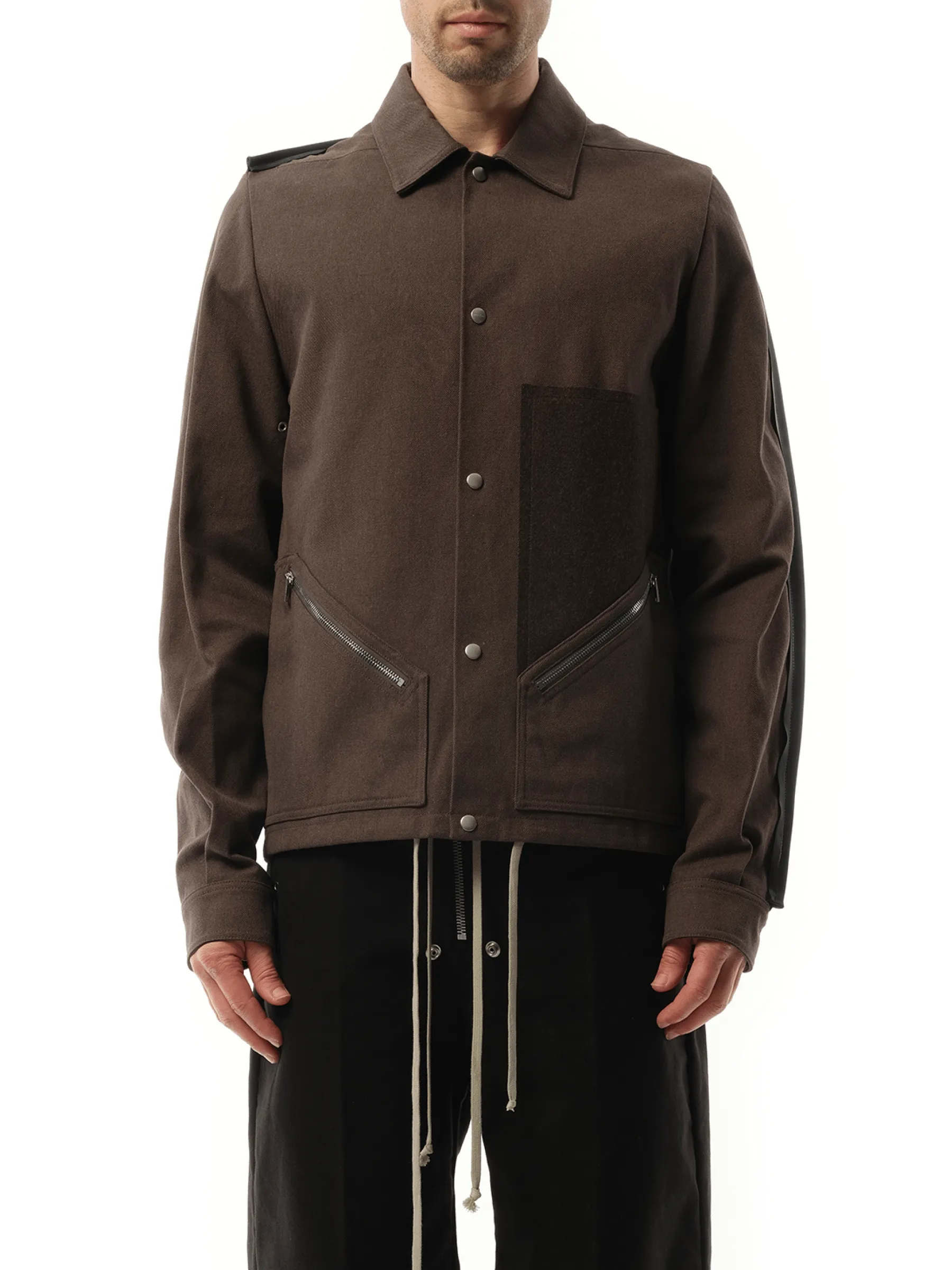 Tour Snap Front Jacket in Ash/Brown/Black