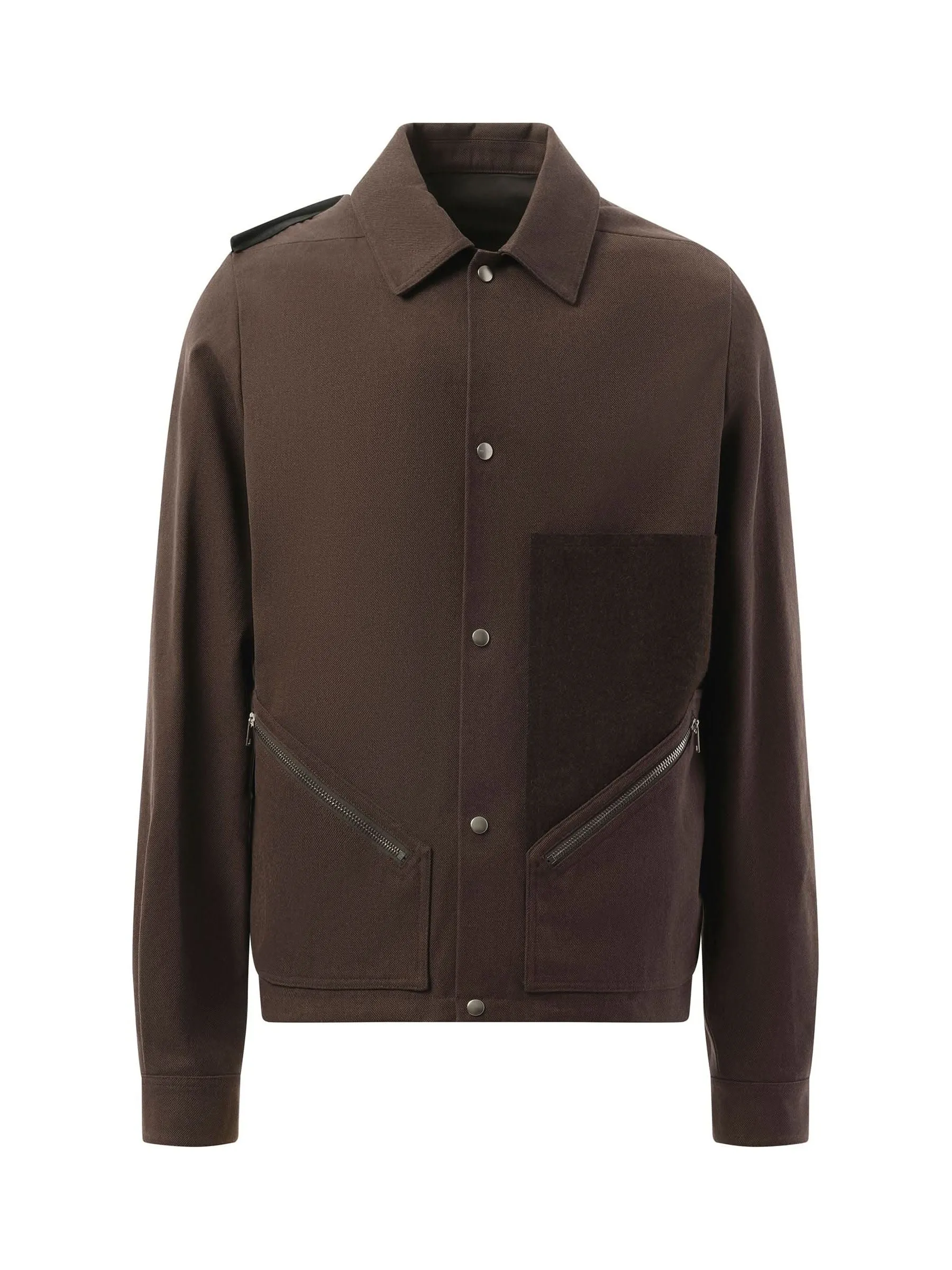 Tour Snap Front Jacket in Ash/Brown/Black