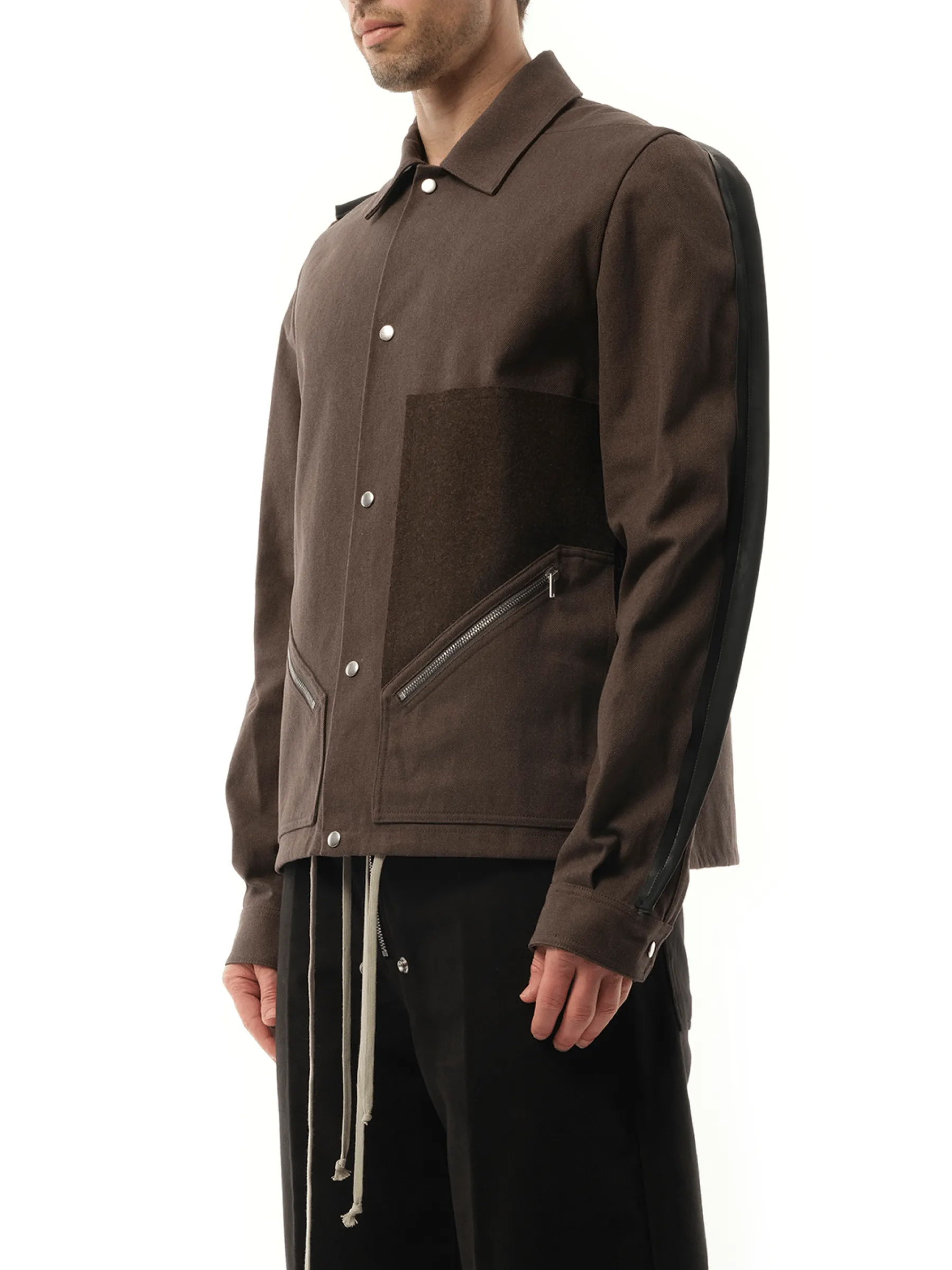 Tour Snap Front Jacket in Ash/Brown/Black