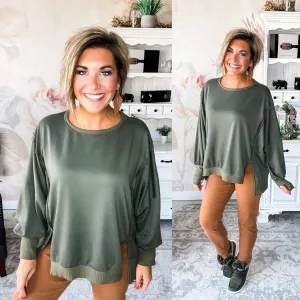 What You're Made Of Pullover - Olive
