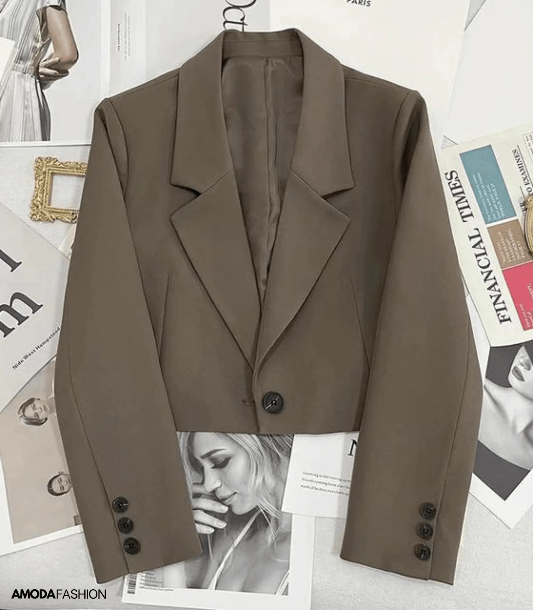 Winter mini blazer voor vrouwen