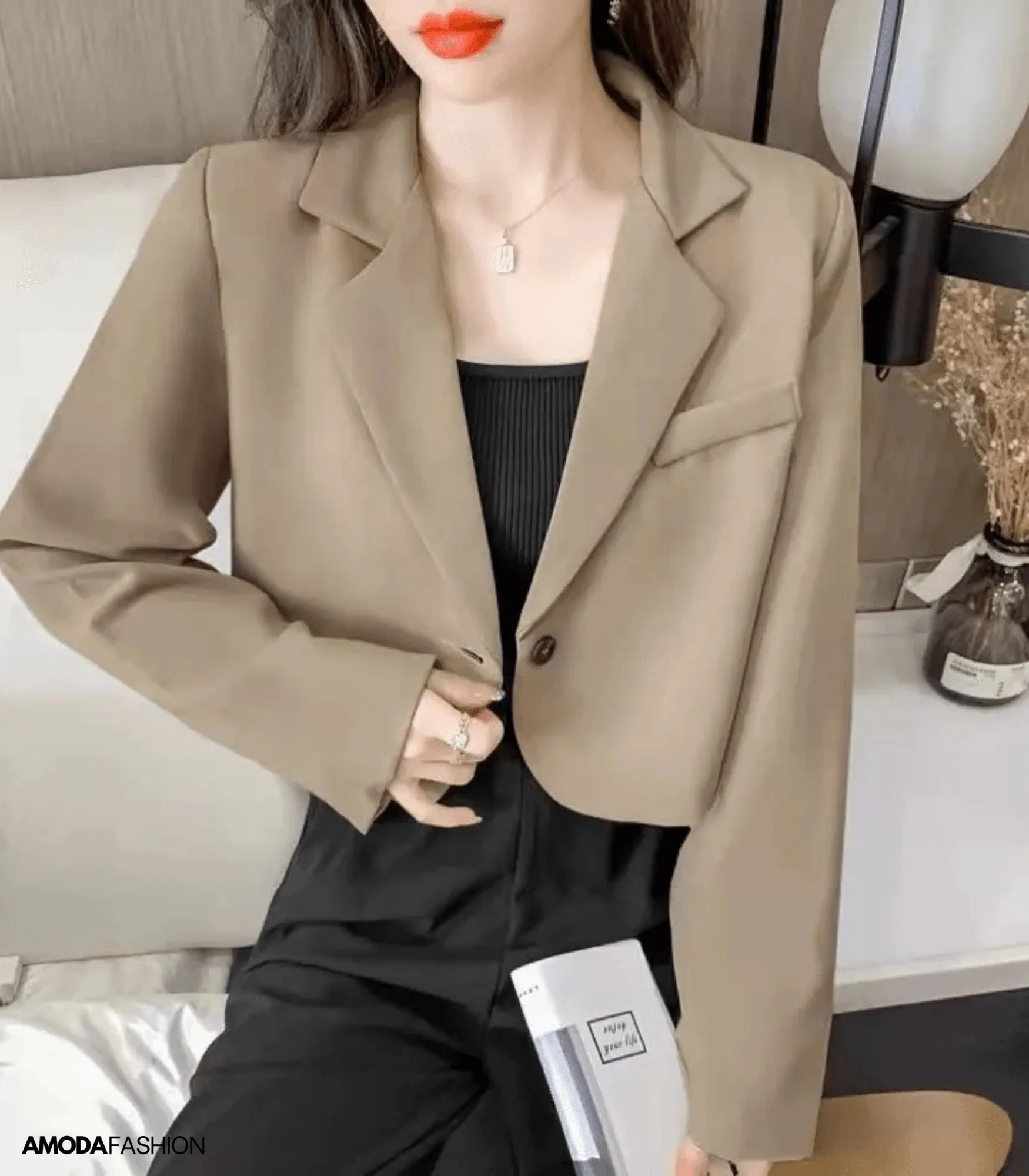 Winter mini blazer voor vrouwen