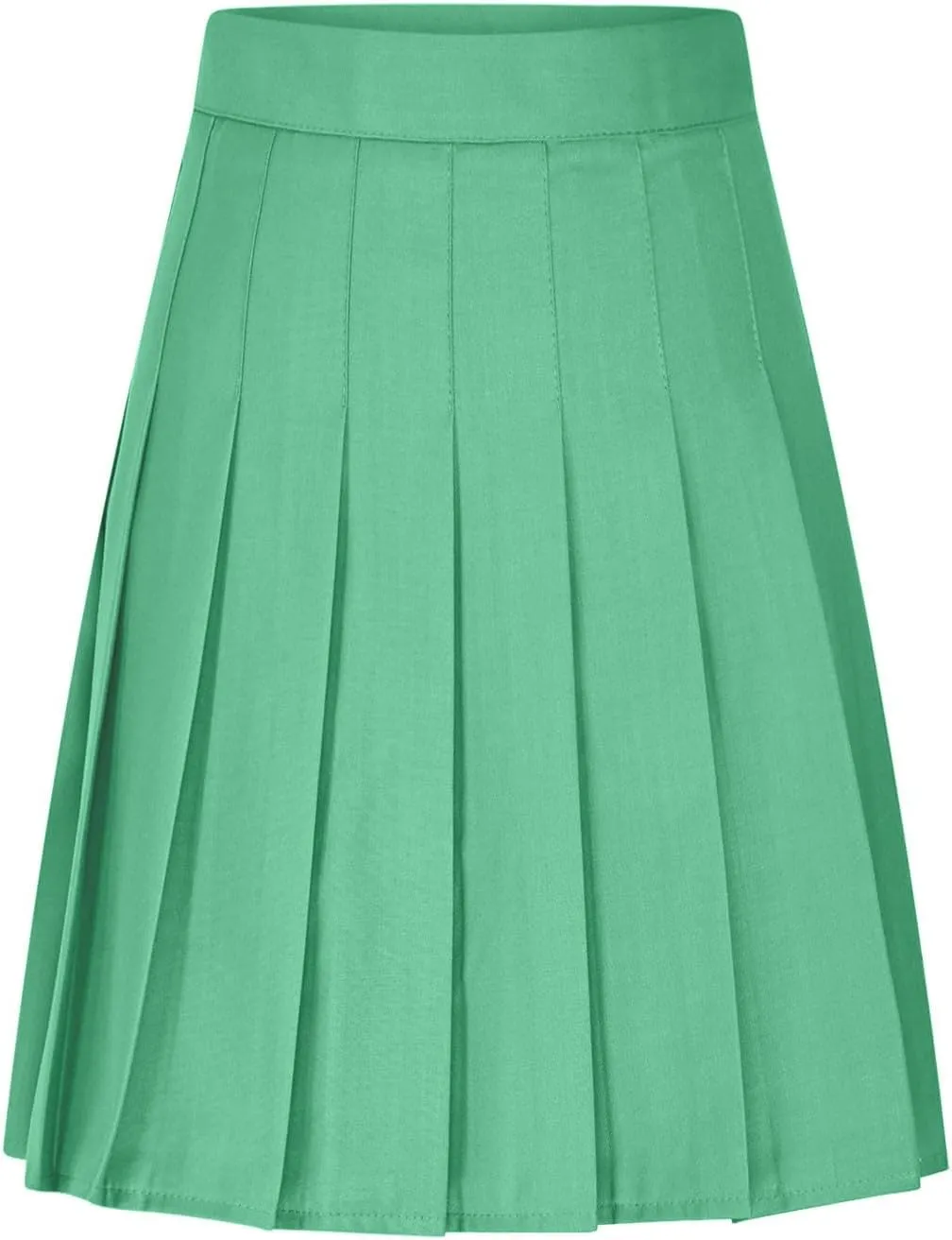 Womens School Uniform Cheerleader Skirts Summer Elastic Waist Athletic Pleated Skorts Plus Size Fashion Loose Skirt