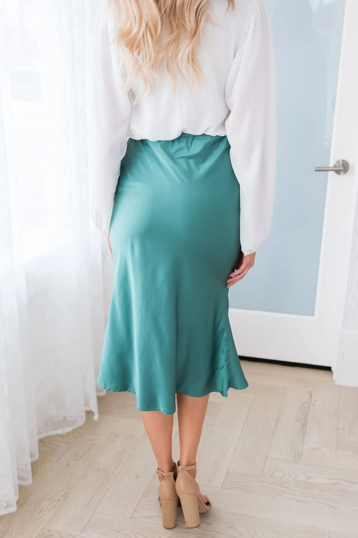 Wonderstruck Modest Satin Skirt