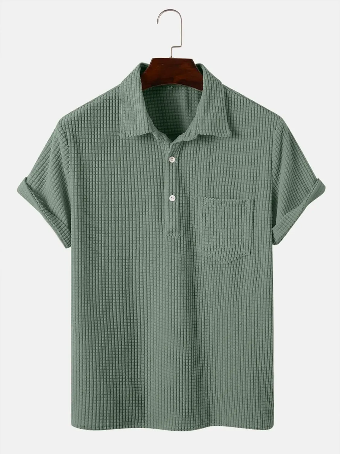 ZAFUL Men's Casual Button-Down Shirts Short Sleeve Striped Dress Shirts Button Down Tops